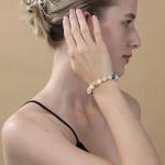 VULETO Pickleball Bracelet Gifts for Pickleball Lovers Women, Bead Ball Bracelet Pickleball Accessories Jewelry Gifts Silver