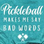 Cutesong Pickleball Shirt for Women Pickleball Player T-Shirt Funny Sports Lover Short Sleeve Cyan
