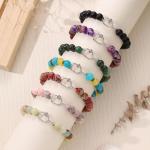 Sistble Valentines Day Pickleball Gifts, Pickle ball Gifts for Women Pickleball Accessories Braided Pickleball Bracelet Natural Stone Bracelets Gifts for Pickleball Lovers Jewelry