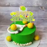 Pickleball Birthday Party Decorations Green and Gold Glitter Pickleball Happy Birthday Cake Topper for Pickle ball Player Bday Party Decoration Supplies