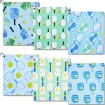 Retrora 6 Pcs Soft Pickleball Towel 15 x 17 Inch Absorbent Fast Drying Towels for Women Sweat Funny Pickleball Gifts for Men Women Hand Towel with Clip