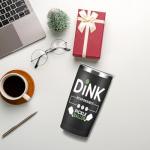 CQM Pickleball Gifts for Men Women -20 oz Insulated Tumbler Cups with Lid, Pickle Ball Dink Responsibly - Christmas Birthday Gifts for Pickleball Lovers Player Coach Vacuum Insulated Tumbler