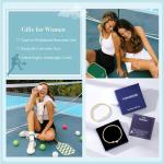 Turandoss Gold Sport Bracelets for Women - Dainty 14K Gold Plated Pickleball Bracelets for Women Trendy Personalized Pickleball Charm Bracelet Jewelry Gifts for Team Coach Players Birthday Gifts