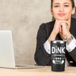 CQM Pickleball Gifts for Men Women -20 oz Insulated Tumbler Cups with Lid, Pickle Ball Dink Responsibly - Christmas Birthday Gifts for Pickleball Lovers Player Coach Vacuum Insulated Tumbler