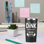 CQM Pickleball Gifts for Men Women -20 oz Insulated Tumbler Cups with Lid, Pickle Ball Dink Responsibly - Christmas Birthday Gifts for Pickleball Lovers Player Coach Vacuum Insulated Tumbler