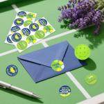 Diartpaint 80pcs Sports Ball Thank You Stickers for Boy Girl Player Pickleball Party Supply Pickle Ball Thank You Sticker Lable for Envelope Gift Bag Sports Waterproof Sticker for Birthday Baby Shower