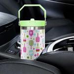 qwpmvhsak 30 Oz Pickleball Flip Tumbler With Handle, Lid & Straw - Insulated Travel Mug, Pickleball Gifts for Women Men