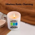 Loovelo Playing Pickleball Improves Memory Pickleball Gifts Scented Candle Home Office Pickleball Lovers Players Jar Candles Sage Floral Lavender Scent 9.5 oz