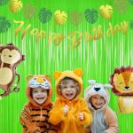 MALANKU 2PCS Lime Green Streamers Party Decorations - 3.3ft x 8.2ft Green Streamer Backdrop for Birthdays St Patrick Jungle Dinosaur Golf Soccer Pickleball Pickle Parties