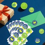 Diartpaint 80pcs Sports Ball Thank You Stickers for Boy Girl Player Pickleball Party Supply Pickle Ball Thank You Sticker Lable for Envelope Gift Bag Sports Waterproof Sticker for Birthday Baby Shower