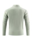 SENBWL Mens Quarter Zip Pullover Fitted Long Sleeve Mock Neck Moisture Wicking Quick Dry Fit Workout Outdoor Sports Gym Athletic Running Hiking Golf Pickleball Shirts for Men 88153 Green S