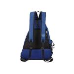 Personalized Pickleball Sling Bag Custom Paddle Backpack with Name or Logo Lightweight Durable Sports Gear Bag for Men Women Adjustable Strap Water Bottle Pocket Fence Hook Storage (Blue)