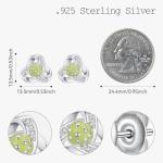 Pickleball Earrings Sterling Silver Pickleball Stud Earrings Sports Jewelry Gifts for Women Friends Players