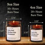 Pickleball Gift, Pickleball Candle, Pickleball Player Gift, Pickleball, Only Bad Bitches Play Pickleball Candle, Pickleball Decoration Custom Gift Message Candle