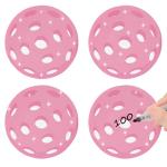 Glitter Pickleball Cutouts - 100Pcs Pink Sport Ball Bulletin DIY Paper Cuts Party Decoration Pickleball Shaped Glitter Paper Cutouts for Girls Player Sport Party Supplies Birthday Classroom Wall Decor