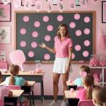 Glitter Pickleball Cutouts - 100Pcs Pink Sport Ball Bulletin DIY Paper Cuts Party Decoration Pickleball Shaped Glitter Paper Cutouts for Girls Player Sport Party Supplies Birthday Classroom Wall Decor