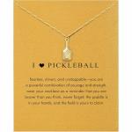 OBSUN Pickleball Gifts for Women Pickleball Necklace as Pickle Ball Sport Lovers Gift Coach Fans