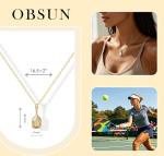 OBSUN Pickleball Gifts for Women Pickleball Necklace as Pickle Ball Sport Lovers Gift Coach Fans