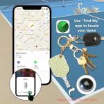 Sonix Keychain Case Compatible with Apple AirTag | Protective AirTag Cover Keychain | Checkmate Green Pickleball Paddle | Pickleball Green