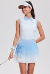 AFZ Women Pleated Tennis Skirt with Pocket Shorts High Waisted Pickleball Golf Skirts Athletic Skorts Blue