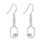 YAFEINI Pickleball Earrings Sterling Silver Pickleball Paddle and Ball Earrings Pickleball Jewelry for Women Pickleball Lovers Gifts