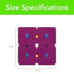 Pickleball Cocktail Napkins, Plum Color – Set of 20 Disposable Paper Napkins, 6.5 x 6.5 Inches, Printed with Pickleball Design – Pickleball Players – Fun Pickleball Party Supplies, Pickleball Gift