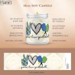 Uncommon Flame Scented Candles | Peace, Love, Pickleball | Black Raspberry Vanilla Home Scented | Handmade, 120hr Burn Time, 100% Soy Wax | 16oz Flint Jar Candles