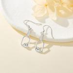 YAFEINI Pickleball Earrings Sterling Silver Pickleball Paddle and Ball Earrings Pickleball Jewelry for Women Pickleball Lovers Gifts