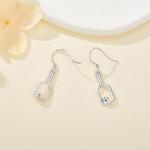 YAFEINI Pickleball Earrings Sterling Silver Pickleball Paddle and Ball Earrings Pickleball Jewelry for Women Pickleball Lovers Gifts