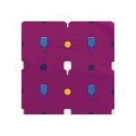 Pickleball Cocktail Napkins, Plum Color – Set of 20 Disposable Paper Napkins, 6.5 x 6.5 Inches, Printed with Pickleball Design – Pickleball Players – Fun Pickleball Party Supplies, Pickleball Gift