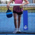 WUUCKOO Whose Serve Whats The Score Embroidered Towel, Funny Towel for Bag with Clip, Player Gift, Birthday Retirement Gift for Grandpa Pickleball Lover