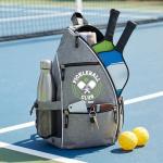 Claycosports Personalized Pickleball Bag - Padel Backpack, Reversible Sling Bag for Women Men, Paddle Holder (Gray)