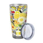 Bofemgt Pickleball Gifts for Women,Daisy Pickleball Tumbler Vacuum Insulated Stainless Steel Coffee Travel Mugs Water Bottle for Pickleball Lovers 20oz