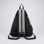 Claycosports Personalized Pickleball Bag - Padel Backpack, Reversible Sling Bag for Women Men, Paddle Holder (Gray)