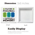 Funny Pickleball Decor, Pickleball Gift Idea for Player Coach Dad Mom Uncle Aunt Friends Coworkers, Wooden Sign Decor for Desk Shelf