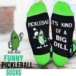 Pickleball Gifts for Women Men, Novelty Pickle Ball Socks Funny Gifts for Dad Mom