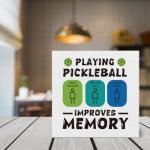 Funny Pickleball Decor, Pickleball Gift Idea for Player Coach Dad Mom Uncle Aunt Friends Coworkers, Wooden Sign Decor for Desk Shelf