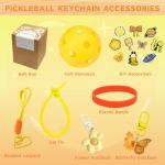 ARIOSEY Pickleball Keychain Accessories Birthday Gifts for Pickleball Lovers Girls Friends Sister Teams Coaches Club