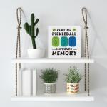 Funny Pickleball Decor, Pickleball Gift Idea for Player Coach Dad Mom Uncle Aunt Friends Coworkers, Wooden Sign Decor for Desk Shelf