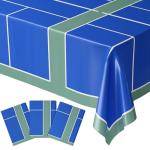 Blue Orchards Pickleball Table Cover (Pack of 3) - Pickleball Party Supplies and Decorations Sports Themed Plastic Tablecloth Birthday Baby Shower Tableware