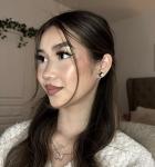 Pickleball Earrings, Handcrafted Studs (Black)