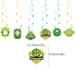 Pickleball Birthday Party Decorations Pickleball Party Supplies Includes Pickball Birthday Banner Backdrop Hanging Swirls Cake Cupcake Toppers Balloons for Pickball Party Favor Decorations