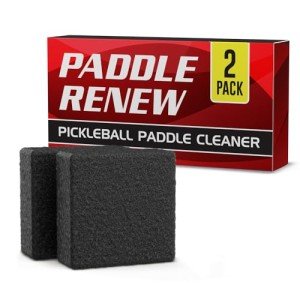 [2-Pack] Pickleball Paddle Cleaner and Eraser for Carbon Fiber Pickle Ball Paddle - Erase Stains & Scratches - Increase Grit Restore Spin - Safe & Easy Cleaning for Any Carbon Fiber Racquet