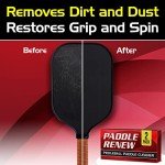 [2-Pack] Pickleball Paddle Cleaner and Eraser for Carbon Fiber Pickle Ball Paddle - Erase Stains & Scratches - Increase Grit Restore Spin - Safe & Easy Cleaning for Any Carbon Fiber Racquet