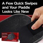 [2-Pack] Pickleball Paddle Cleaner and Eraser for Carbon Fiber Pickle Ball Paddle - Erase Stains & Scratches - Increase Grit Restore Spin - Safe & Easy Cleaning for Any Carbon Fiber Racquet