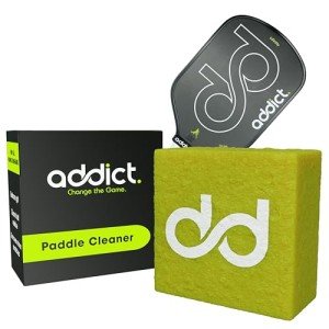 Addict Pickleball Paddle Eraser - Premium Pickleball Paddle Eraser for Carbon Fiber Paddles - Ball Residue Removal - Eliminates Dirt & Scratches - Compatible with All Brands - Long-Lasting - 1000 Uses