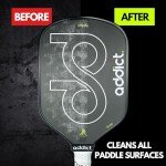 Addict Pickleball Paddle Eraser - Premium Pickleball Paddle Eraser for Carbon Fiber Paddles - Ball Residue Removal - Eliminates Dirt & Scratches - Compatible with All Brands - Long-Lasting - 1000 Uses