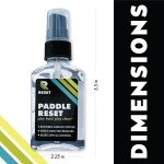 Paddle Reset - Pickleball Paddle Cleaner and Surface Reset - Strips Impacted Residue and Increases Spin and Control, 4 floz, Transparent