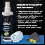 Spekkled Girrafe Pickleball Paddle Cleaner Spray - Removes Dirt, Ball Residue, Scuff Marks- EPA Safer Ingredients, Pickleball Accessories, Pickleball Gifts, 8 FL Oz (Cloth & Thumb Tape Included)
