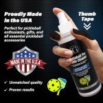 Spekkled Girrafe Pickleball Paddle Cleaner Spray - Removes Dirt, Ball Residue, Scuff Marks- EPA Safer Ingredients, Pickleball Accessories, Pickleball Gifts, 8 FL Oz (Cloth & Thumb Tape Included)
